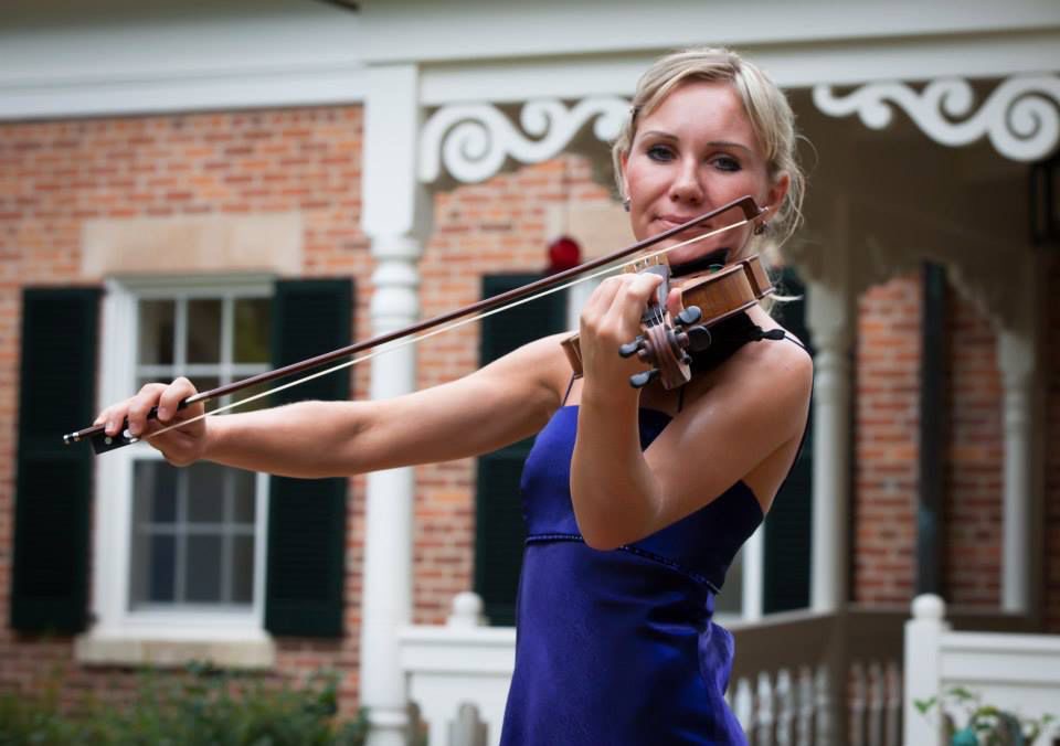 Marina playing violin